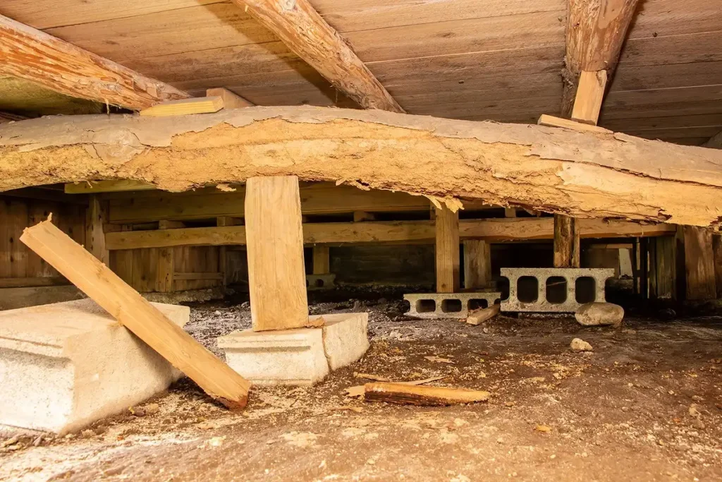 シロアリ駆除を自分でやる判断基準となる被害跡