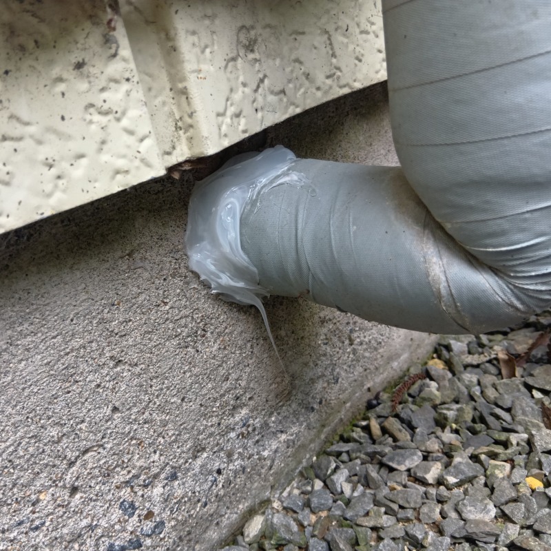 配管のすき間を封鎖