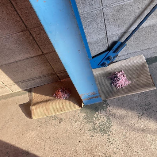 殺鼠剤を設置した様子