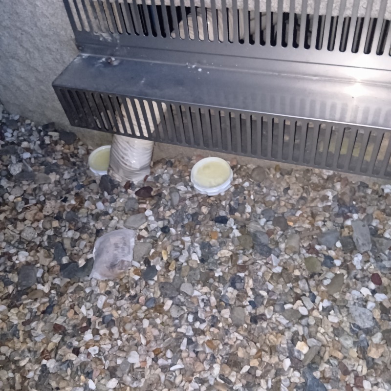 侵入口付近に忌避剤を設置