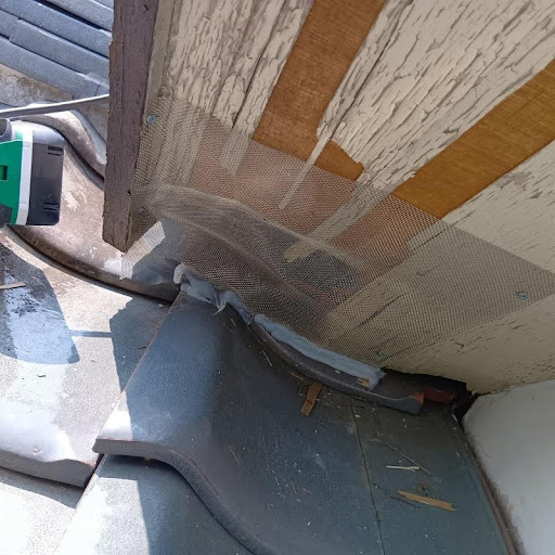 侵入口を封鎖した様子