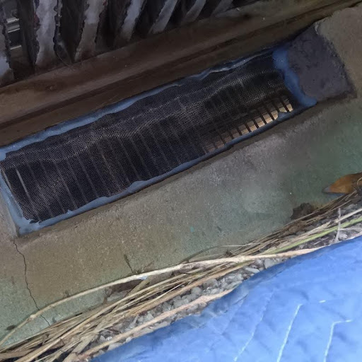 消毒剤を散布している様子