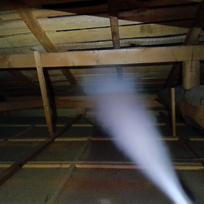 忌避剤を散布する様子