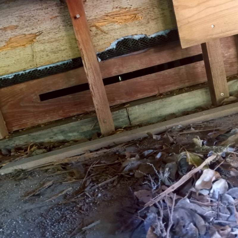 基礎部分のすき間を封鎖