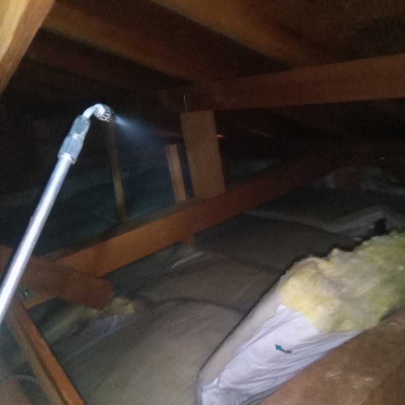 殺虫剤散布の様子