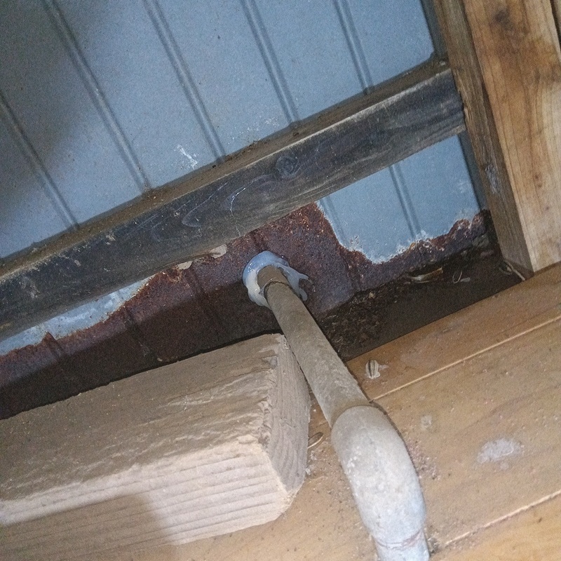 配管のすき間を封鎖