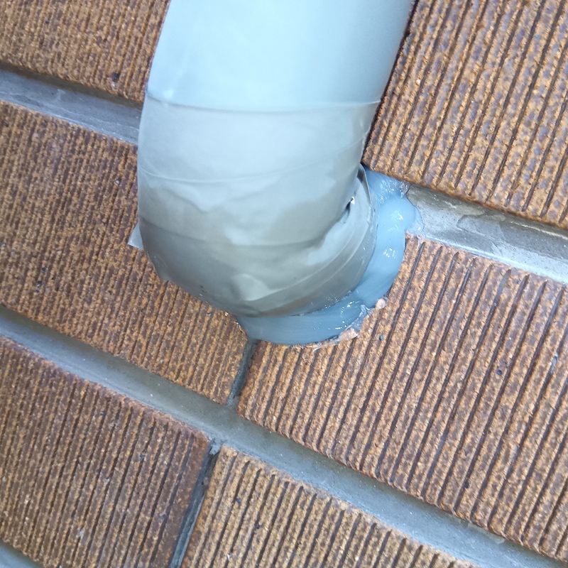 配管のすき間を封鎖