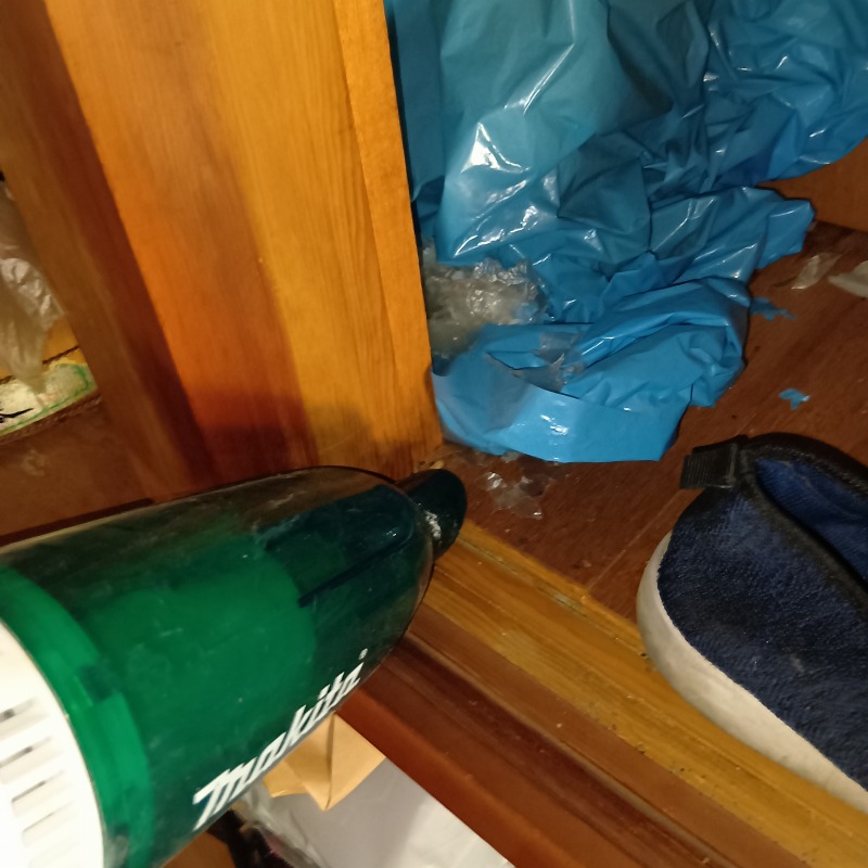 フン害清掃の様子