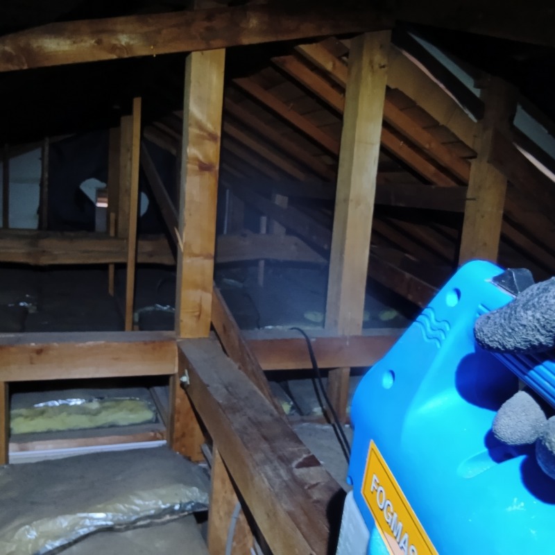 噴霧器で薬剤を散布