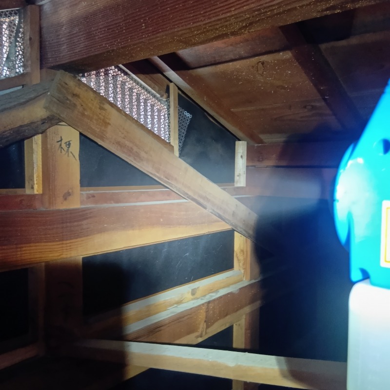 噴霧器で薬剤を散布