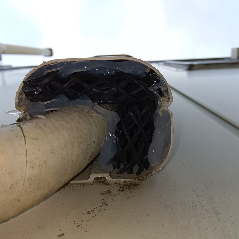 配管のすき間を封鎖