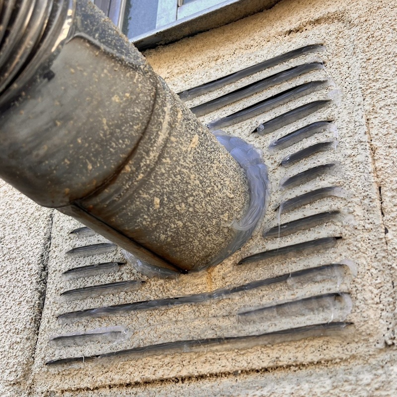 配管のすき間を封鎖