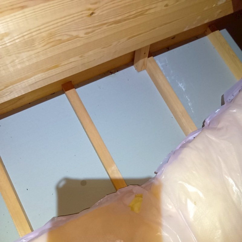 清掃後の屋根裏の様子