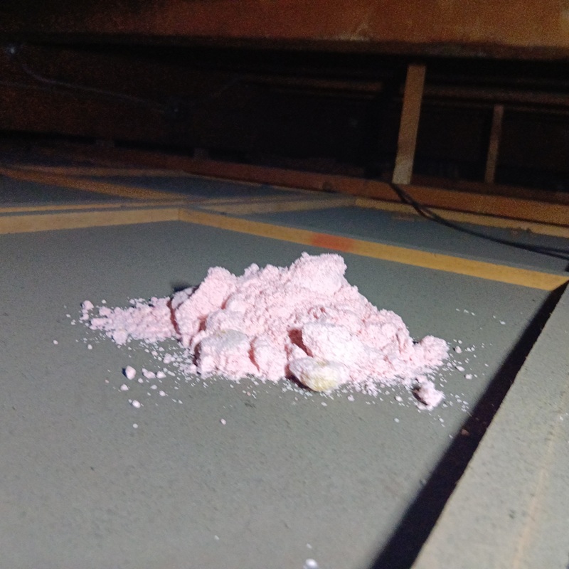 天井裏に殺鼠剤を設置