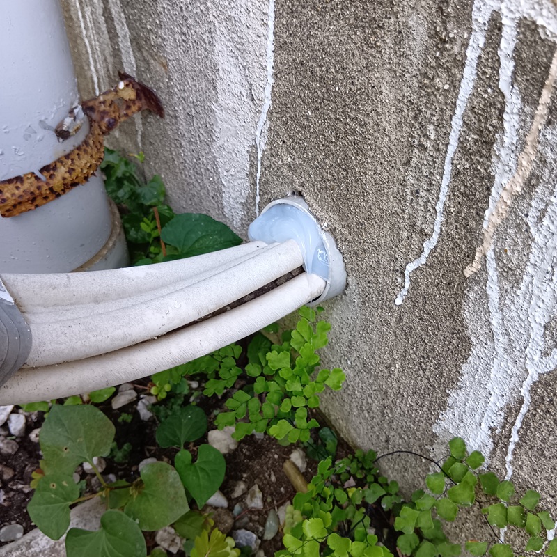 配管のすき間を封鎖