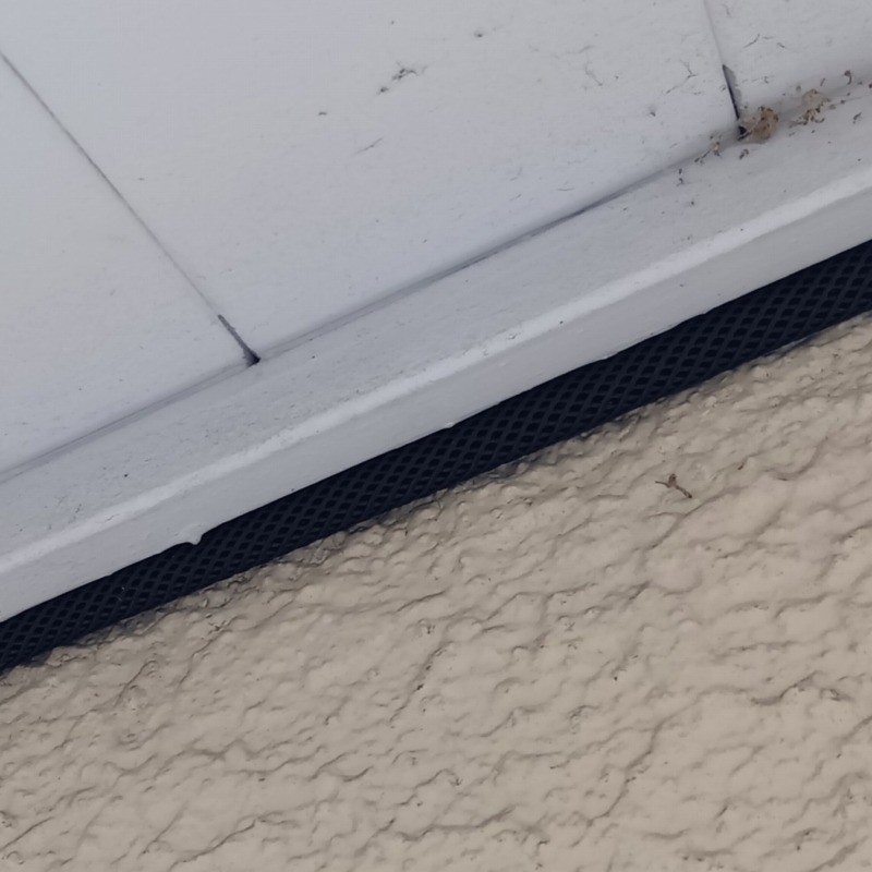 軒と外壁の間にできたすき間を封鎖