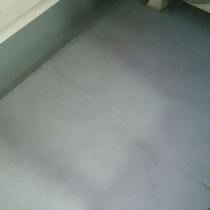 清掃後のベランダ