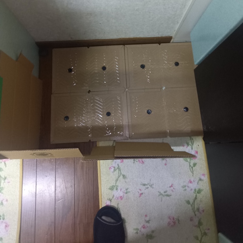 設置した粘着シート