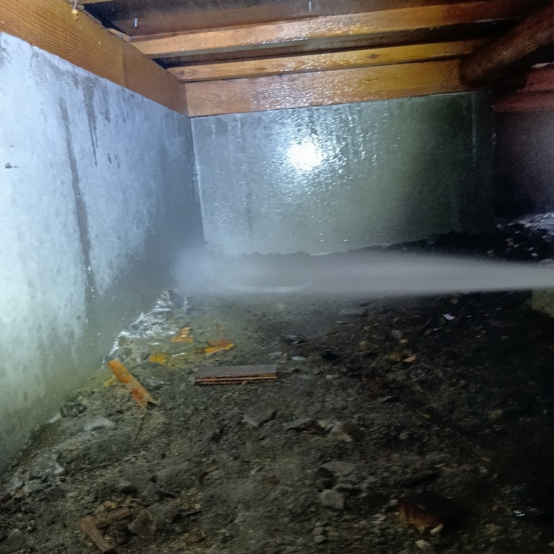 シロアリ駆除の施工事例（長野県長野市大豆島）