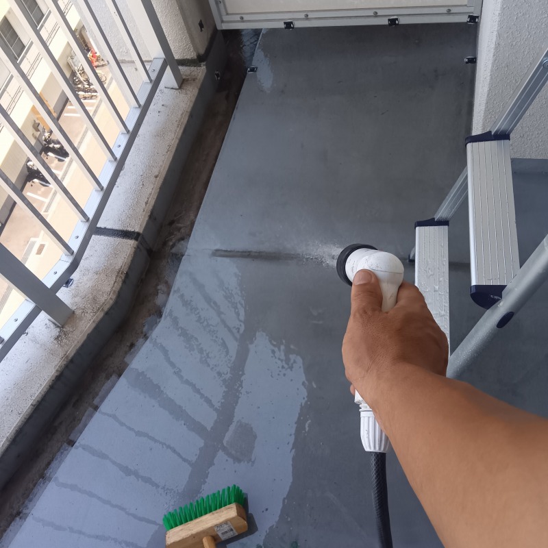 フン害清掃の様子