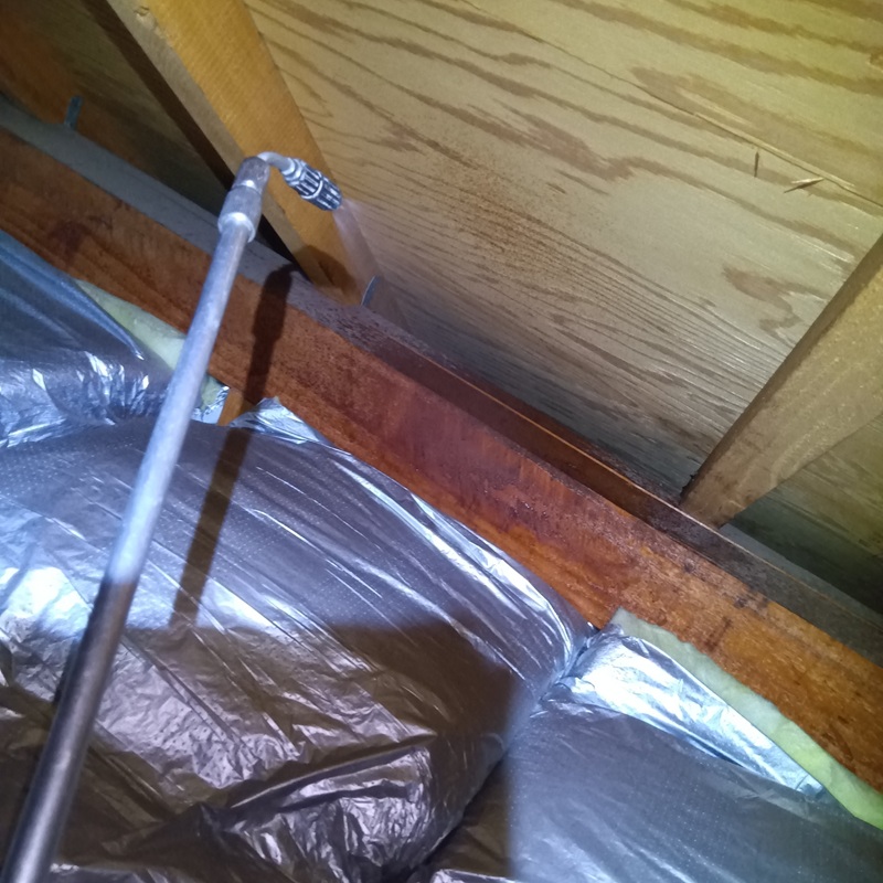 殺虫剤散布の様子