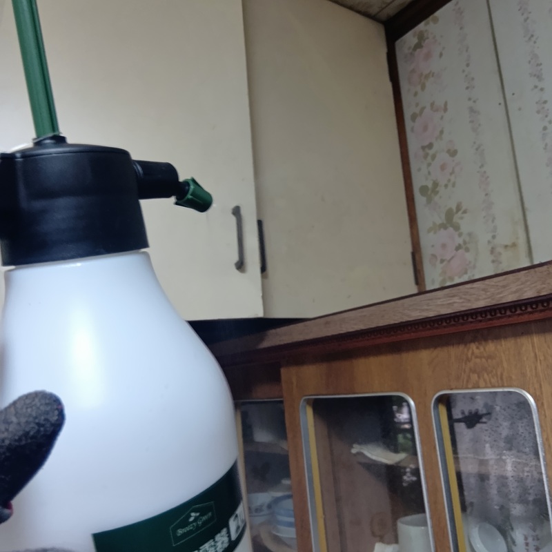 除菌・殺虫剤散布の様子