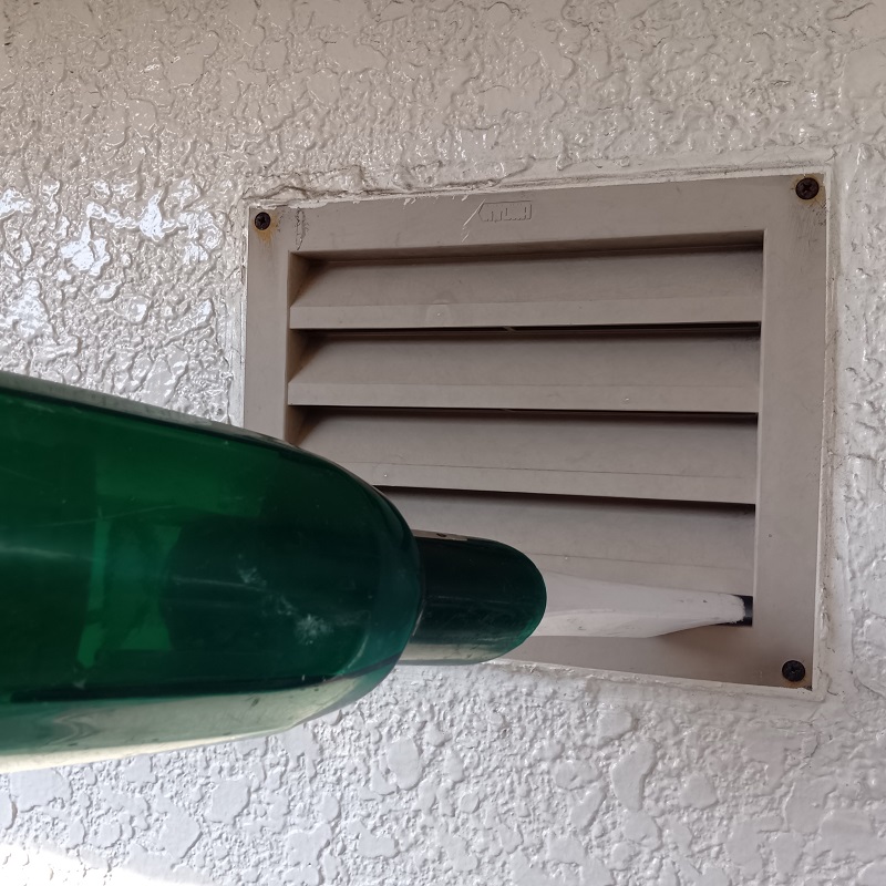 換気扇内の殺虫処理