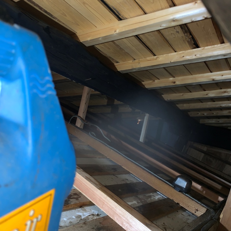 噴霧器で除菌剤を散布