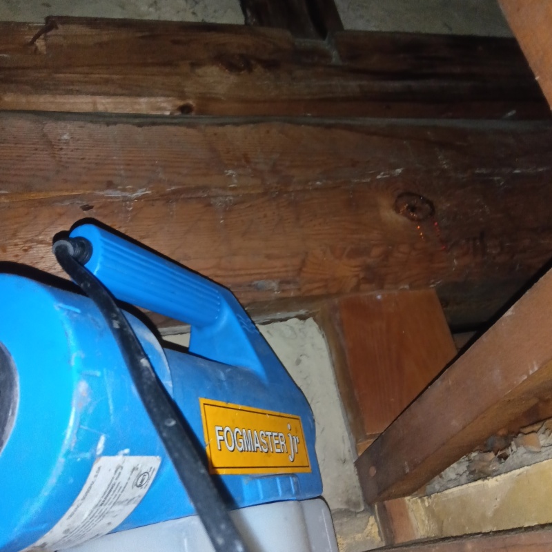 噴霧器で薬剤を散布