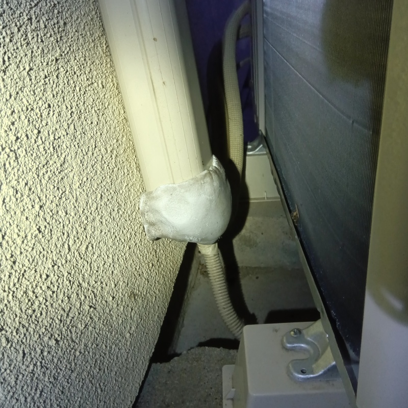 配管の導入部を封鎖