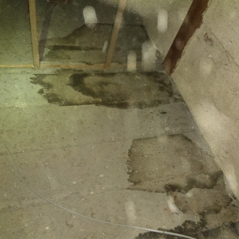 屋根の開口部をネットで封鎖