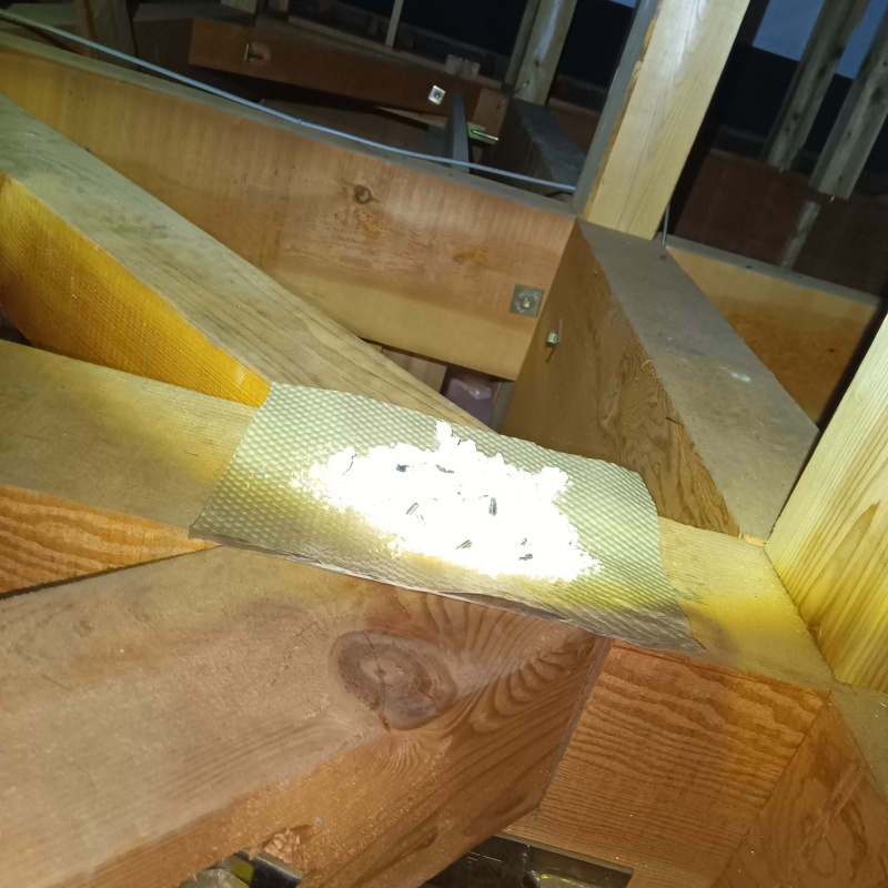 殺鼠剤を設置した様子