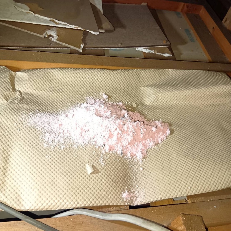 殺鼠剤を設置した様子