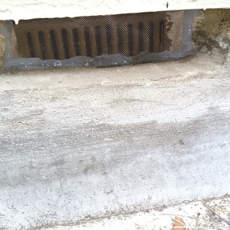 床下換気口を封鎖