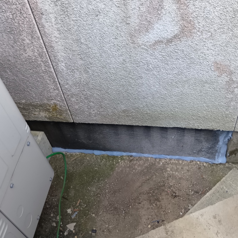 床下換気口を封鎖