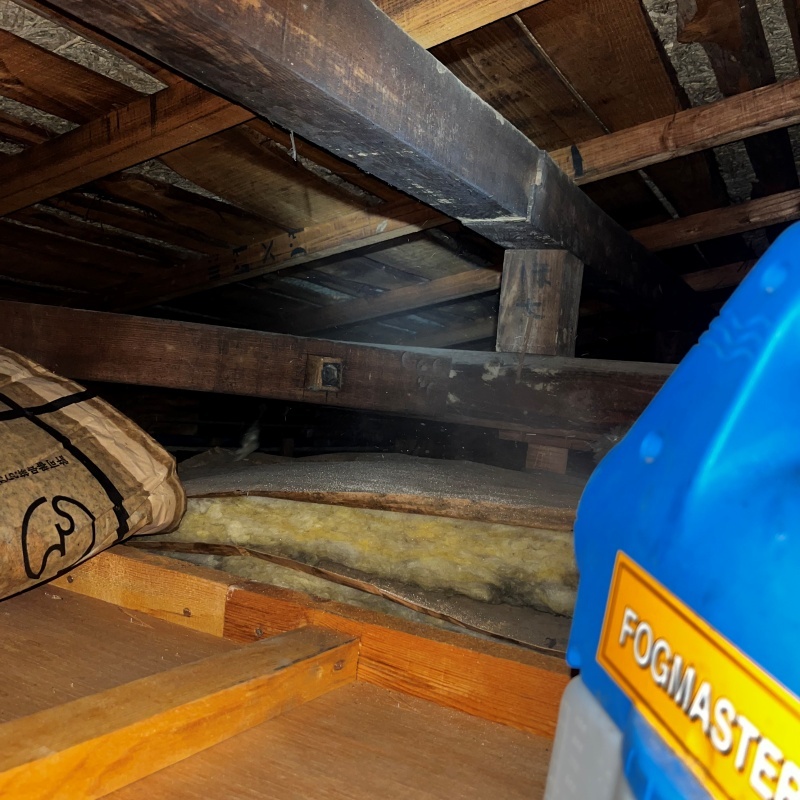 噴霧器で薬剤を散布