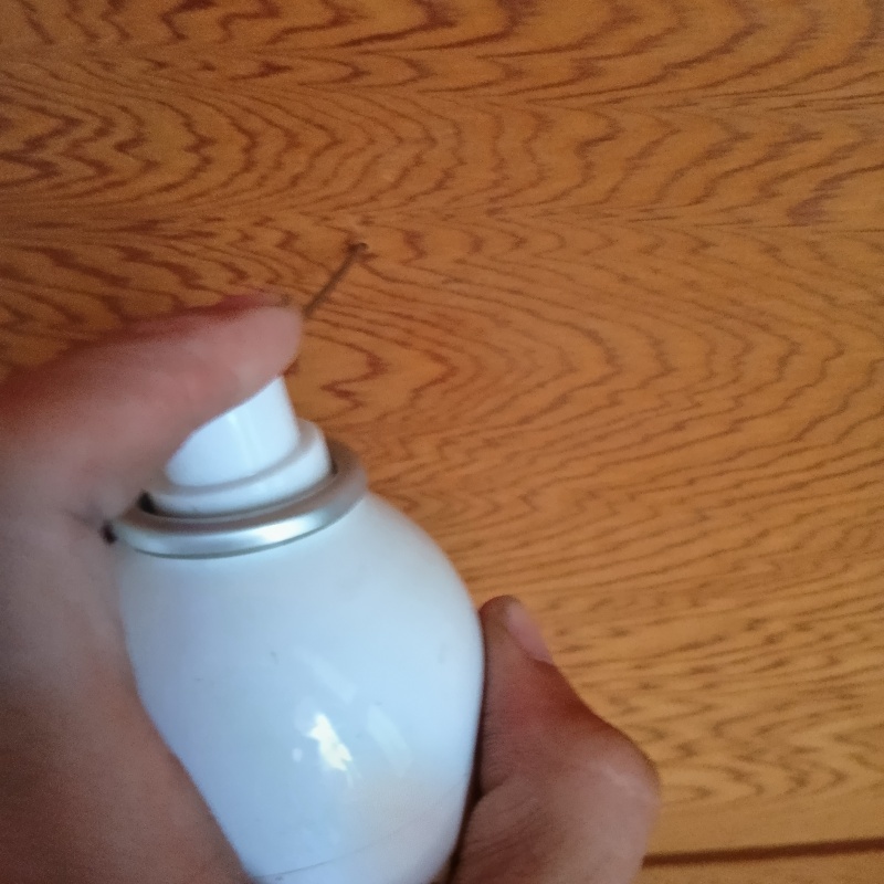 忌避スプレーを散布