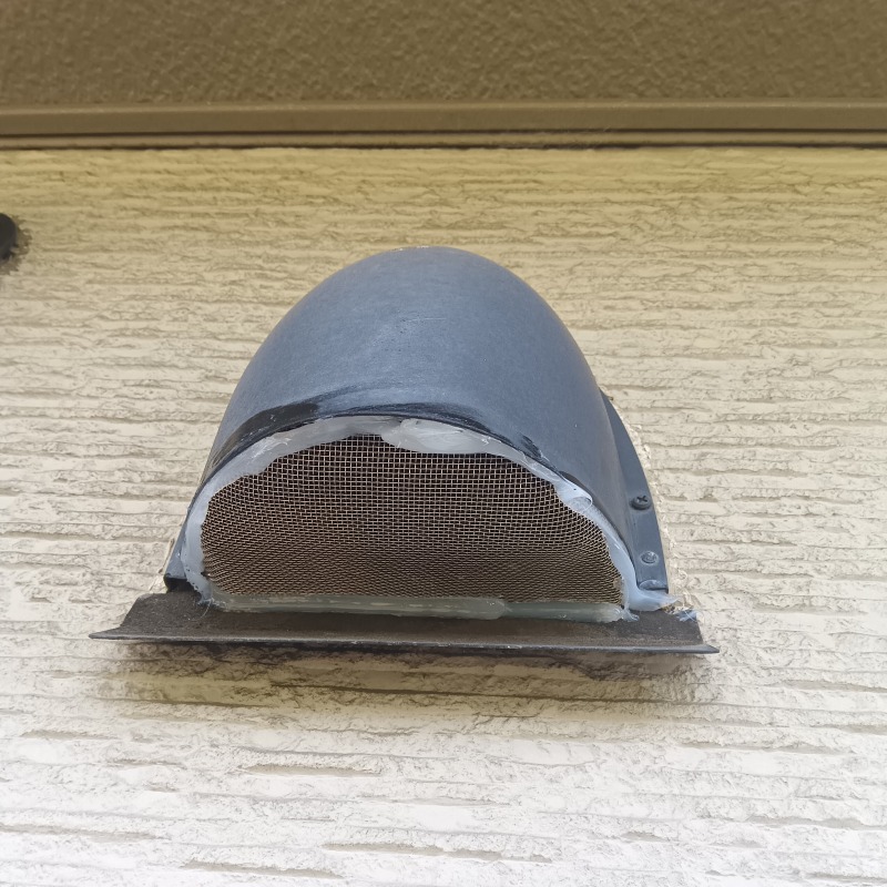 換気口のすき間を封鎖
