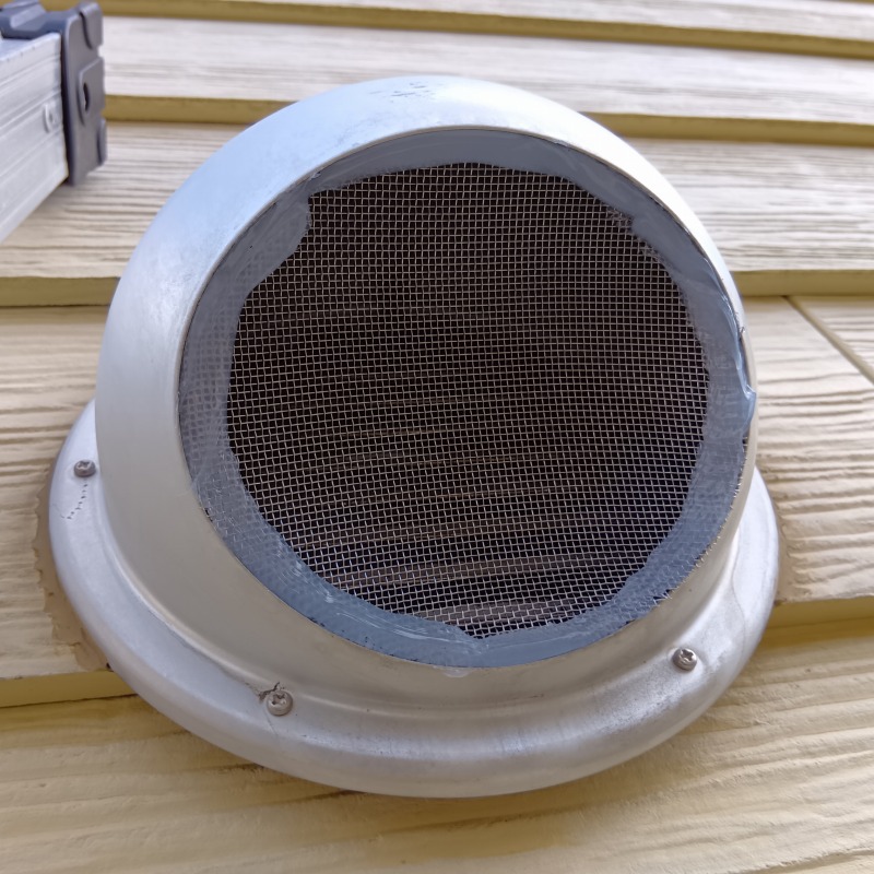 換気口の開口部を封鎖