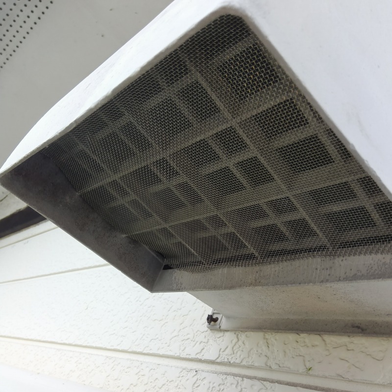 換気口の開口部を封鎖