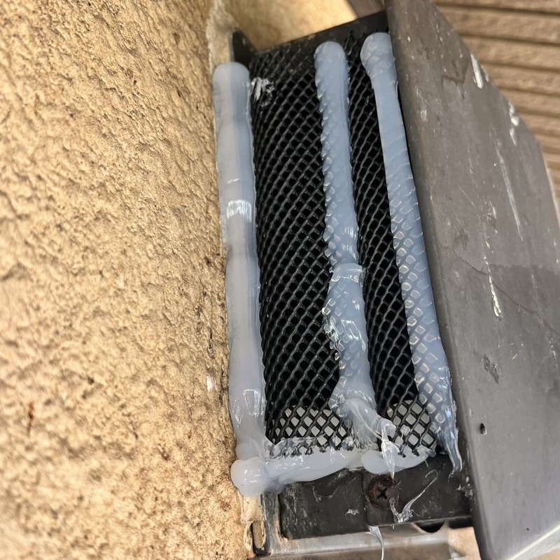 換気口の開口部を封鎖