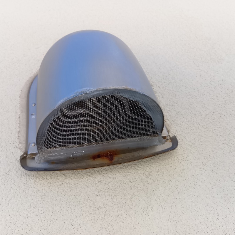 換気口の開口部を封鎖