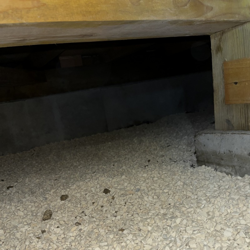 床下全体に調湿剤を設置した様子