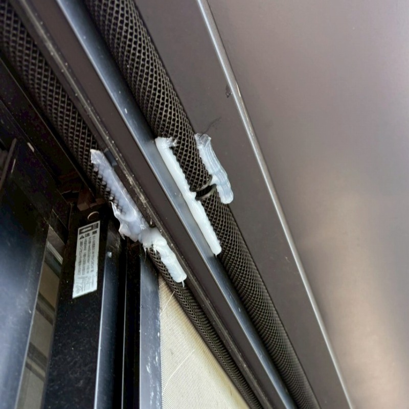 軒下のすき間を封鎖