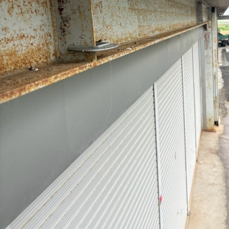 剣山設置前。フンが落ちている。