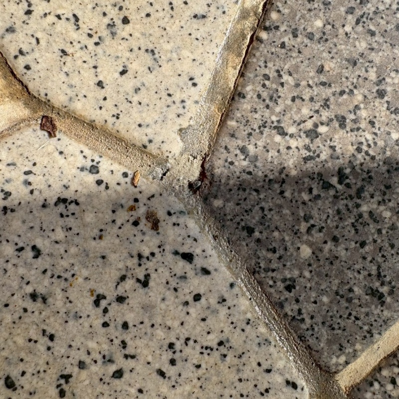 穴を開けた箇所を修復した様子