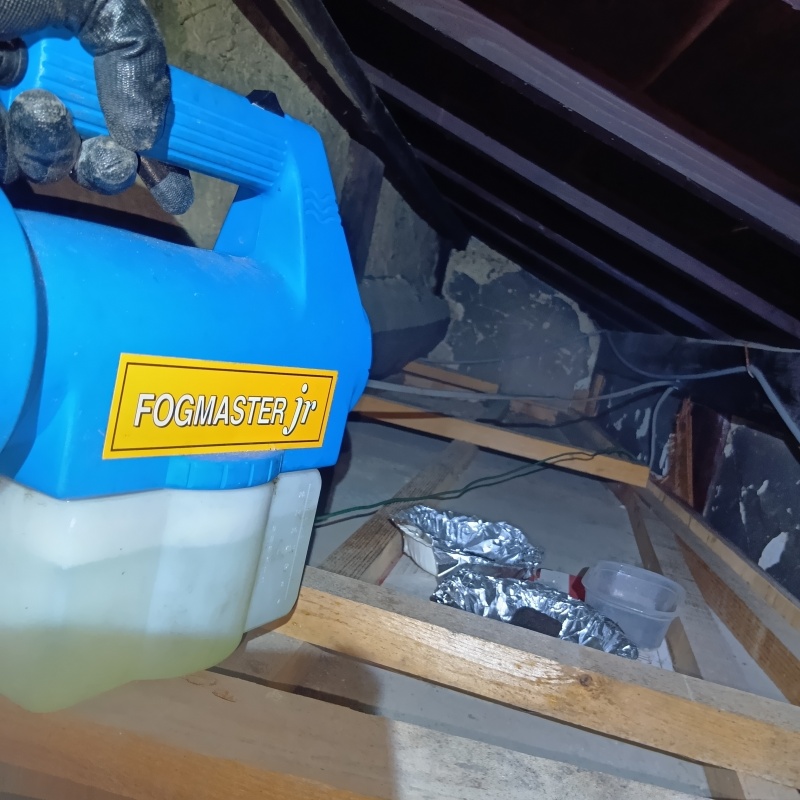 噴霧器で除菌剤・消臭剤を散布