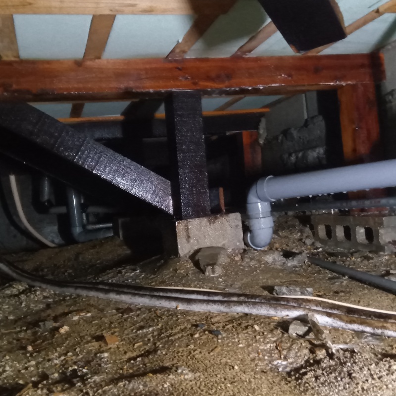 土壌処理が完了した様子