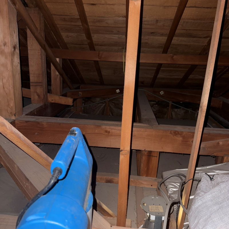 噴霧器で屋根裏を除菌・消臭