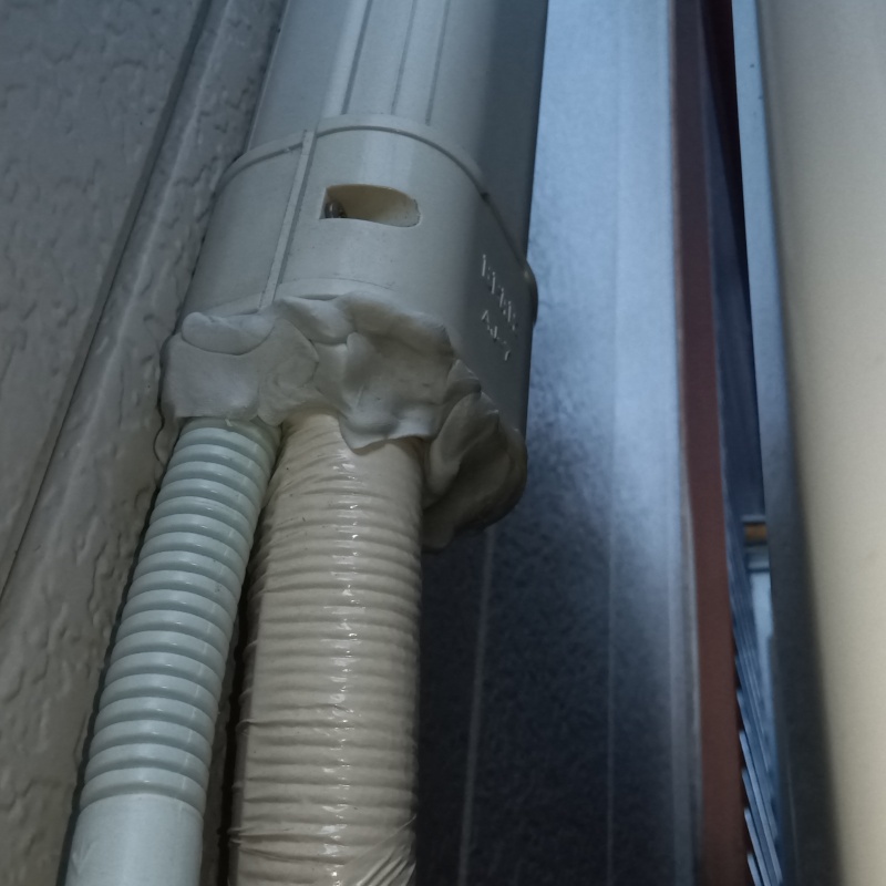 配管の導入部を封鎖